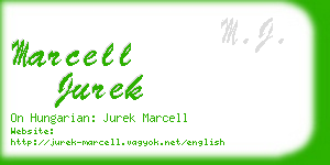 marcell jurek business card